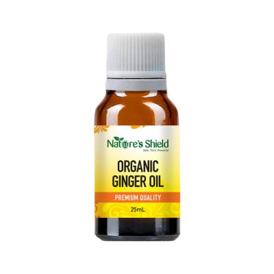 Nature's Shield Organic Essential Oil Ginger 25ml